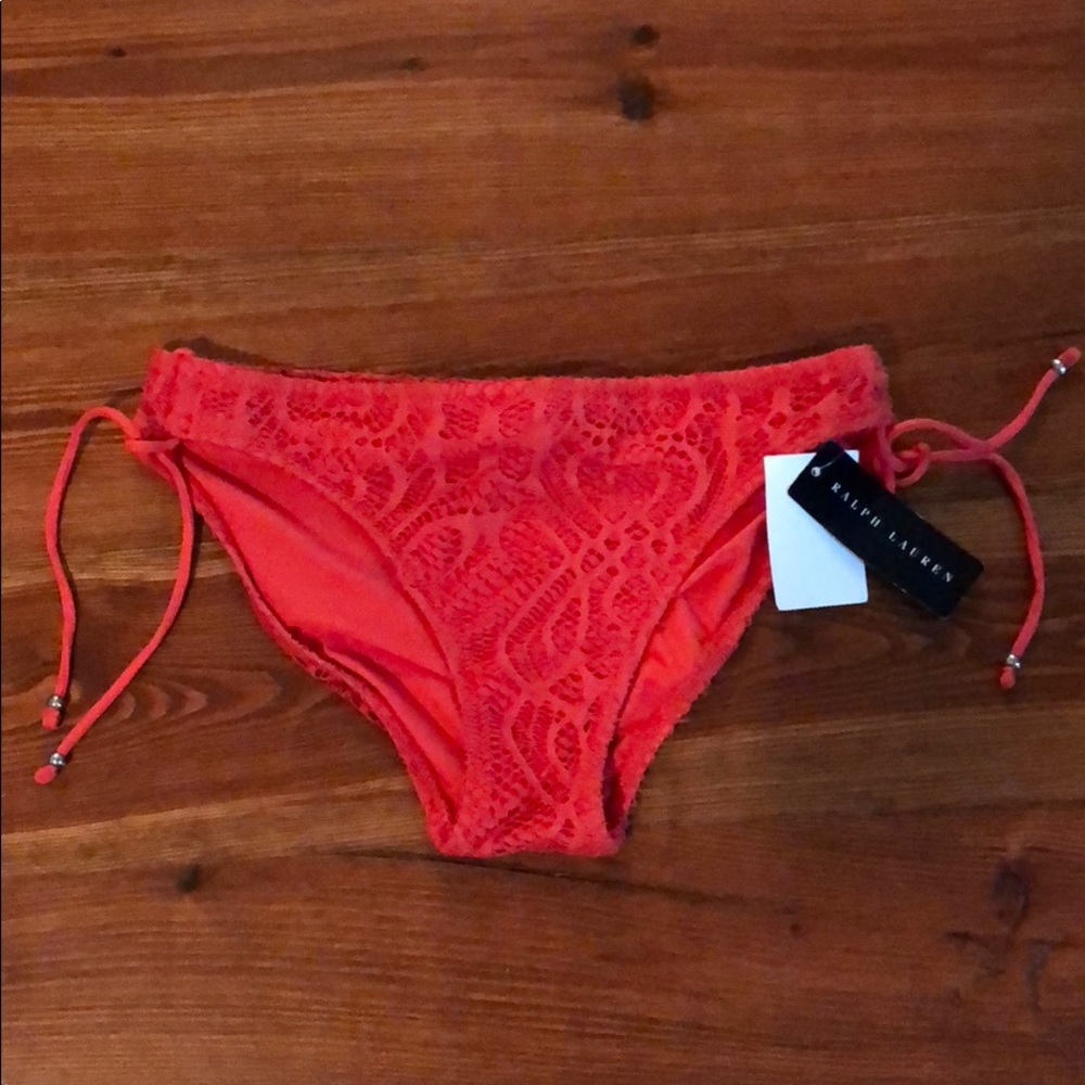Ralph Lauren coral bikini bottoms
